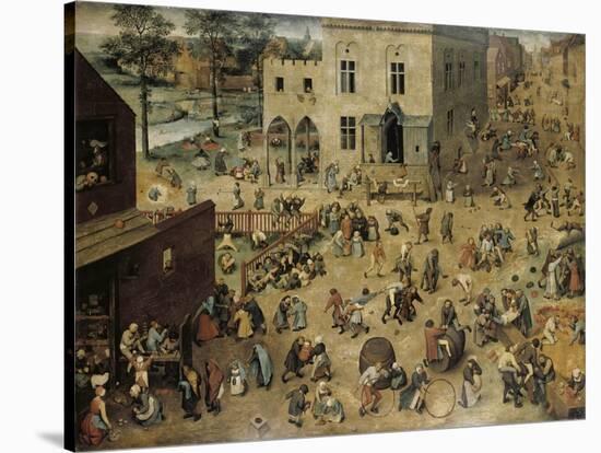 Children's Games, c.1560-Pieter Bruegel the Elder-Stretched Canvas