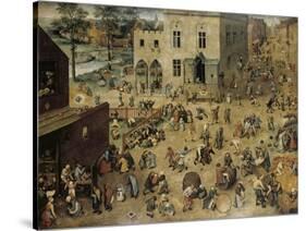 Children's Games, c.1560-Pieter Bruegel the Elder-Stretched Canvas