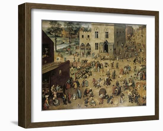 Children's Games, c.1560-Pieter Bruegel the Elder-Framed Giclee Print