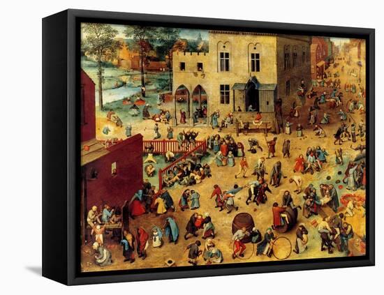 Children's Games Complete-Pieter Breughel the Elder-Framed Stretched Canvas