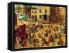 Children's Games Complete-Pieter Breughel the Elder-Framed Stretched Canvas