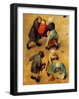 Children's Games (Detail)-Pieter Breughel the Elder-Framed Art Print