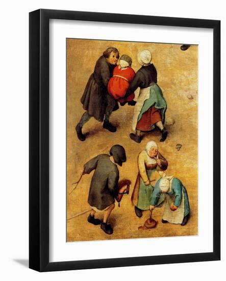 Children's Games (Detail)-Pieter Breughel the Elder-Framed Art Print