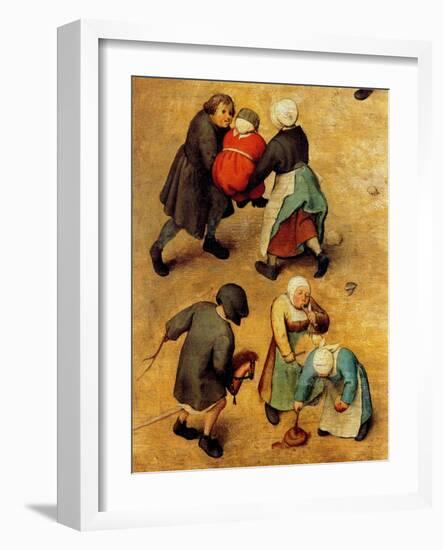 Children's Games (Detail)-Pieter Breughel the Elder-Framed Art Print