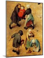 Children's Games (Detail)-Pieter Breughel the Elder-Mounted Art Print