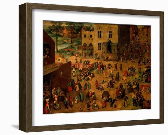 Children's Games (Kinderspiele), 1560-Pieter Bruegel the Elder-Framed Giclee Print