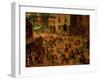 Children's Games (Kinderspiele), 1560-Pieter Bruegel the Elder-Framed Giclee Print