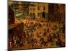 Children's Games (Kinderspiele), 1560-Pieter Bruegel the Elder-Mounted Premium Giclee Print