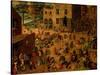 Children's Games (Kinderspiele), 1560-Pieter Bruegel the Elder-Stretched Canvas