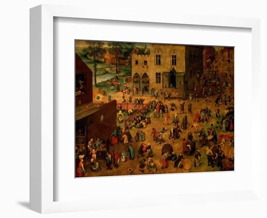 Children's Games (Kinderspiele), 1560-Pieter Bruegel the Elder-Framed Giclee Print