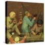 Children's Games (Kinderspiele): Detail of Left-Hand Section Showing Children Making Toys-Pieter Bruegel the Elder-Stretched Canvas