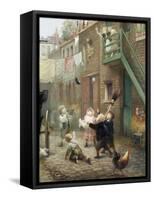 Children's Games with Bubbles-Albert Ludovici-Framed Stretched Canvas