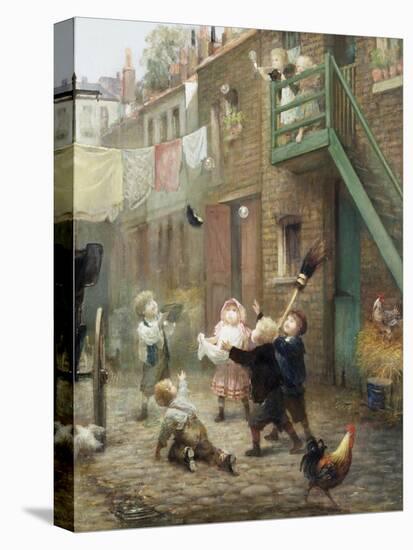 Children's Games with Bubbles-Albert Ludovici-Stretched Canvas