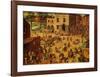 Children's Games-Pieter Bruegel the Elder-Framed Art Print