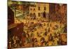 Children's Games-Pieter Bruegel the Elder-Mounted Art Print