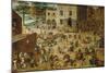 Children's Games-Pieter Bruegel the Elder-Mounted Premium Giclee Print