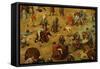 Children's Games-Pieter Bruegel the Elder-Framed Stretched Canvas