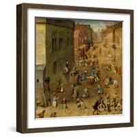 Children's Games-Pieter Bruegel the Elder-Framed Giclee Print