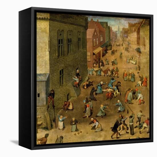 Children's Games-Pieter Bruegel the Elder-Framed Stretched Canvas