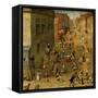 Children's Games-Pieter Bruegel the Elder-Framed Stretched Canvas