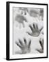 Children's Handprints in a Spring Snow-John Nordell-Framed Photographic Print