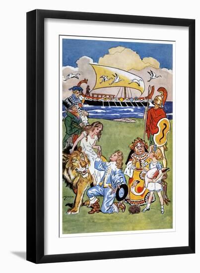 Children's Omnibus-Henry Matthew Brock-Framed Art Print