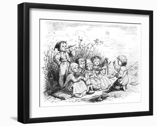 Children's Orchestra-Ludwig Richter-Framed Art Print