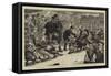 Children's Party on Board HMS Minotaur, The Tug of War-Charles Joseph Staniland-Framed Stretched Canvas