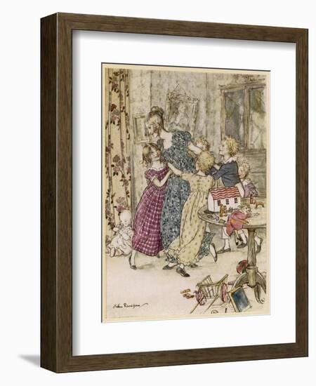 Children's Party-Arthur Rackham-Framed Art Print