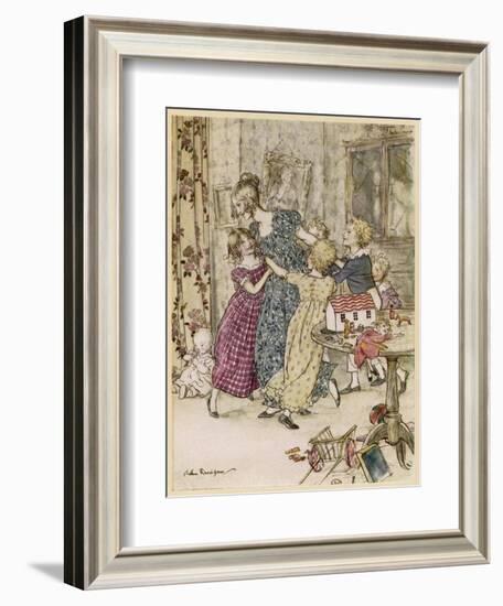 Children's Party-Arthur Rackham-Framed Art Print