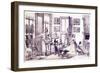 Children's Room, Early 19th C-P. Vdovichev-Framed Giclee Print