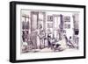 Children's Room, Early 19th C-P. Vdovichev-Framed Giclee Print