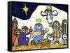 Children's School Nativity Play, 2004-Jane Freeman-Framed Stretched Canvas