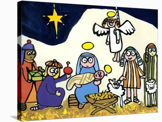 Children's School Nativity Play, 2004-Jane Freeman-Stretched Canvas