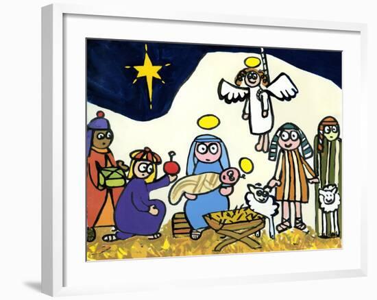 Children's School Nativity Play, 2004-Jane Freeman-Framed Giclee Print