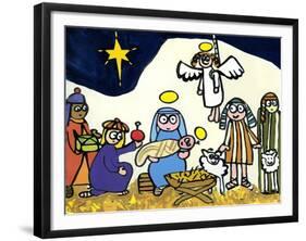 Children's School Nativity Play, 2004-Jane Freeman-Framed Giclee Print