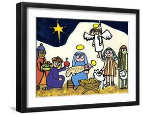 Children's School Nativity Play, 2004-Jane Freeman-Framed Giclee Print