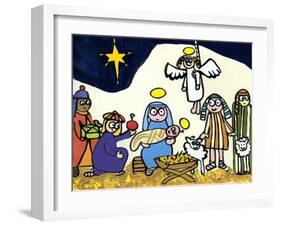 Children's School Nativity Play, 2004-Jane Freeman-Framed Giclee Print