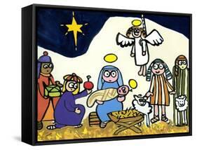 Children's School Nativity Play, 2004-Jane Freeman-Framed Stretched Canvas