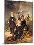 Children's Soldier Games-Johann Baptist Reiter-Mounted Giclee Print