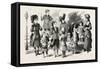 Children's Summer Costumes, 1882, Fashion-null-Framed Stretched Canvas