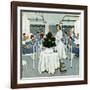 "Children's Ward at Christmas", December 25, 1954-George Hughes-Framed Giclee Print