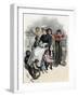 Children's Ward nurse with Her Patients at Bellevue Hospital, New York City, 1870s-null-Framed Giclee Print