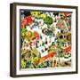 "Children's Zoo", April 5, 1958-Gustaf Tenggren-Framed Giclee Print