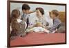 Children Serving Mother Breakfast in Bed-William P. Gottlieb-Framed Photographic Print