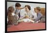 Children Serving Mother Breakfast in Bed-William P. Gottlieb-Framed Photographic Print