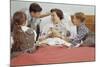 Children Serving Mother Breakfast in Bed-William P. Gottlieb-Mounted Photographic Print