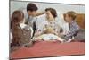 Children Serving Mother Breakfast in Bed-William P. Gottlieb-Mounted Photographic Print