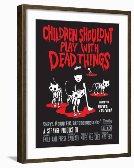 Children Shouldn't Play Dead-Emily the Strange-Framed Photographic Print