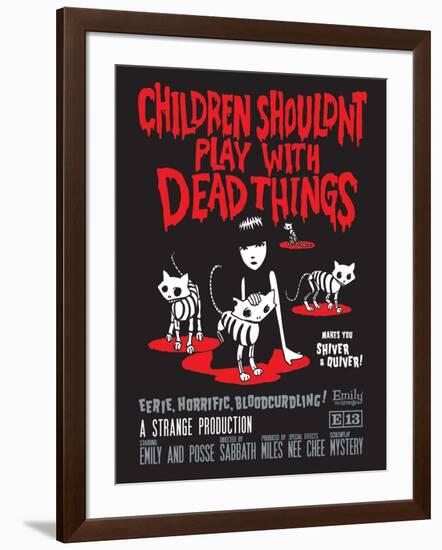 Children Shouldn't Play Dead-Emily the Strange-Framed Photographic Print